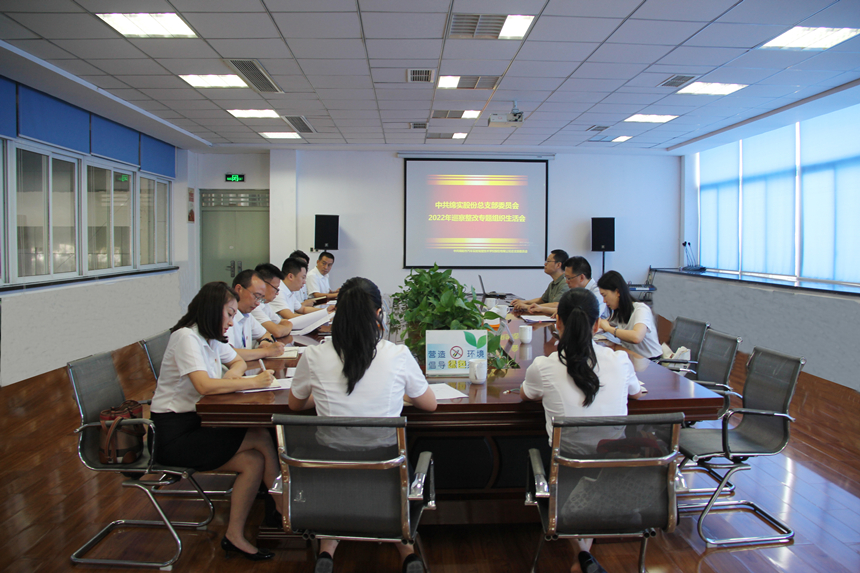 綿實(shí)股份黨總支召開巡察整改專題組織生活會(huì) 綿實(shí)股份黨總支召開巡察整改專題組織生活會(huì)